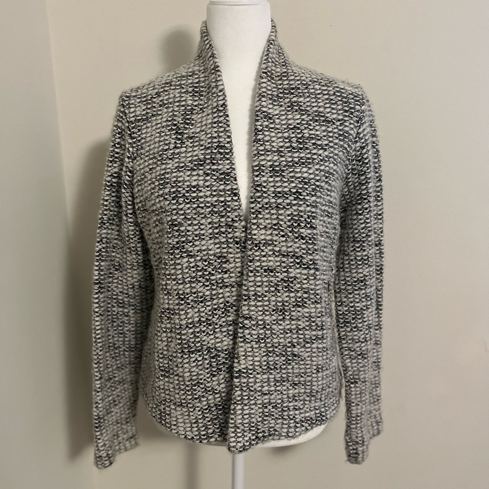Club Monaco black and white textured sweater